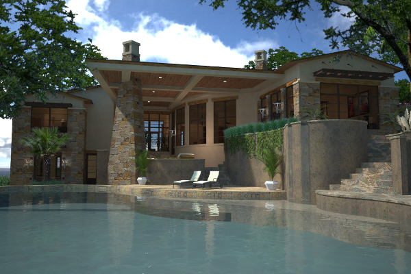 Pool of this 3-Bedroom, 3638 Sq Ft Plan - 117-1097