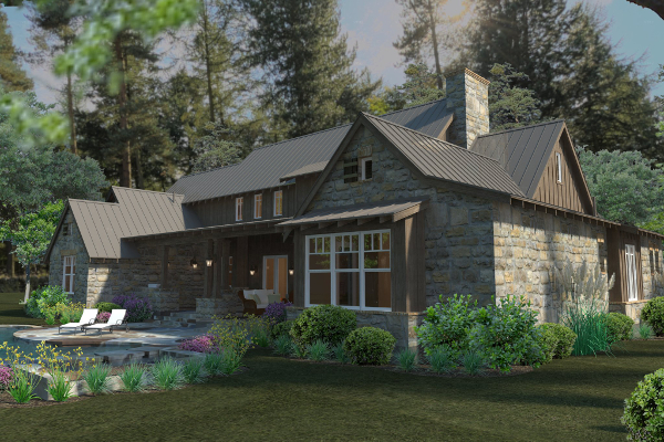 Left Side View of this 4-Bedroom,4164 Sq Ft Plan -4164