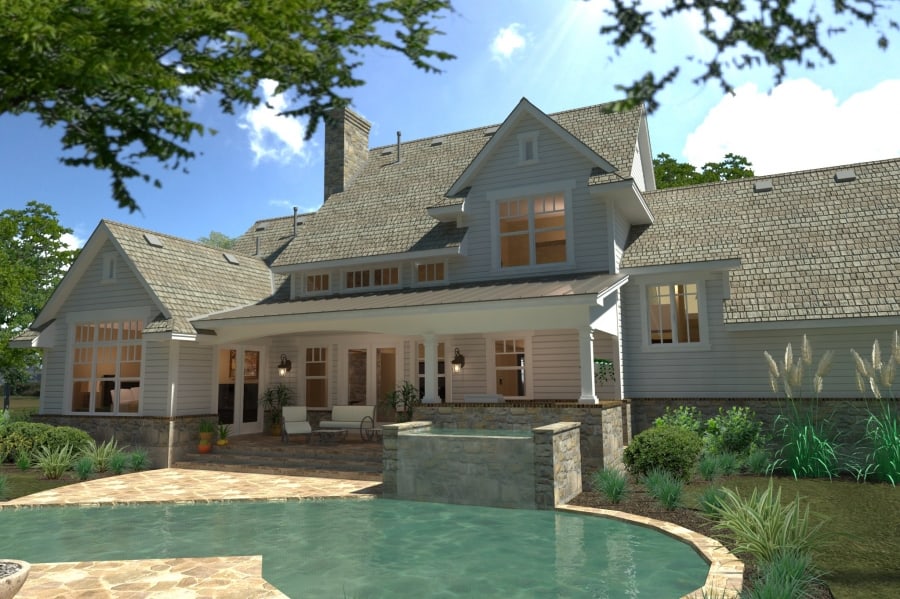 Pool of this 4-Bedroom,2414 Sq Ft Plan -117-1100