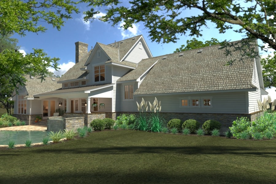 Left Side View of this 4-Bedroom,2414 Sq Ft Plan -117-1100