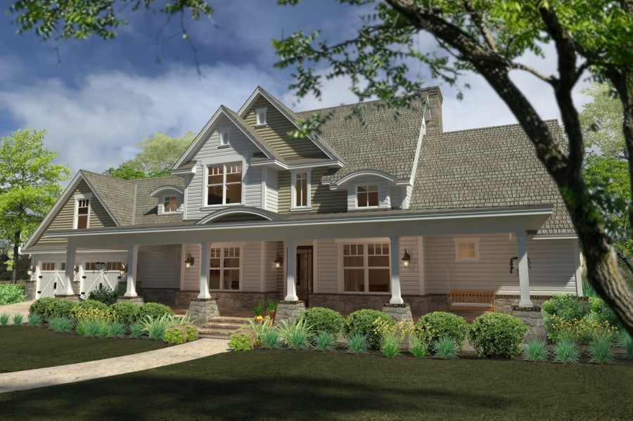 Front View of this 4-Bedroom,2414 Sq Ft Plan -117-1100