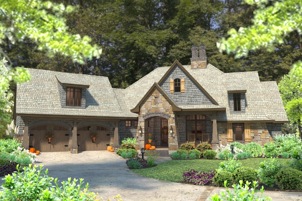 Front View of this 4-Bedroom, 2482 Sq Ft Plan - 117-1102
