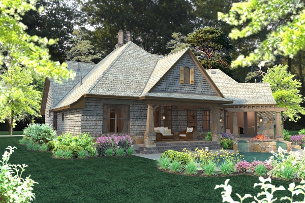 Rear View of this 4-Bedroom, 2482 Sq Ft Plan - 117-1102