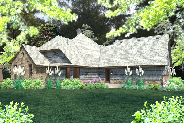 Rear View of this 4-Bedroom, 2482 Sq Ft Plan - 117-1102