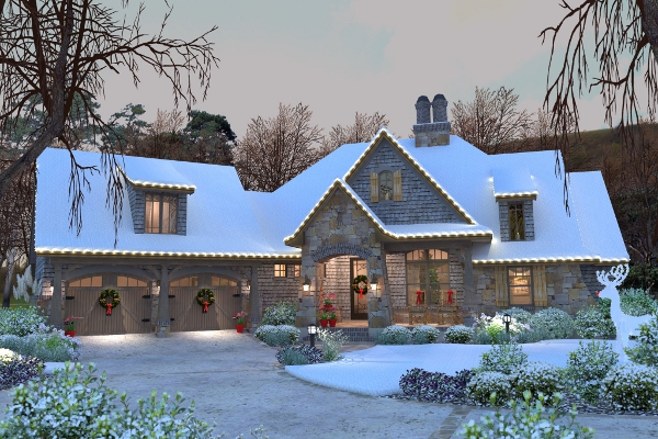 Home at Holidays of this 4-Bedroom, 2482 Sq Ft Plan - 117-1102