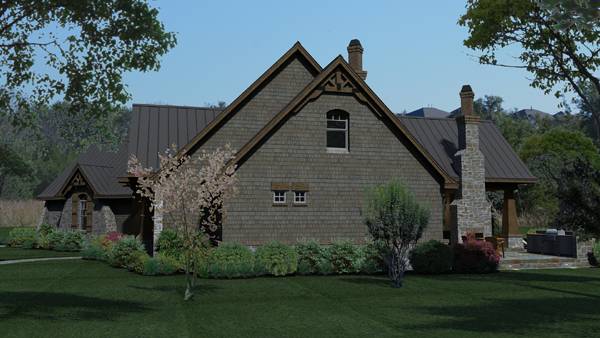 Right Side View of this 3-Bedroom, 2847 Sq Ft Plan - 117-1103