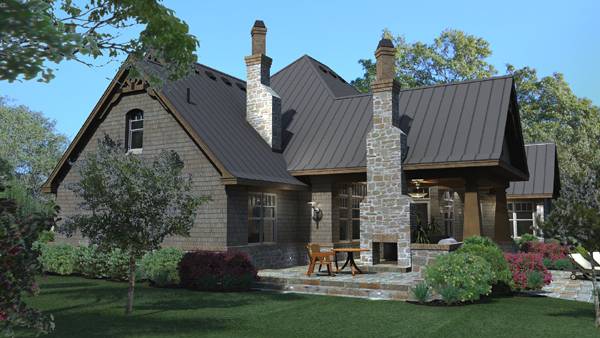 Side View of this 3-Bedroom, 2847 Sq Ft Plan - 117-1103