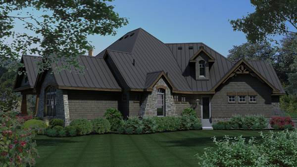Side View of this 3-Bedroom, 2847 Sq Ft Plan - 117-1103