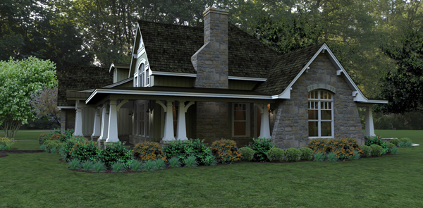 Right Side View of this 3-Bedroom, 2267 Sq Ft Plan - 117-1106
