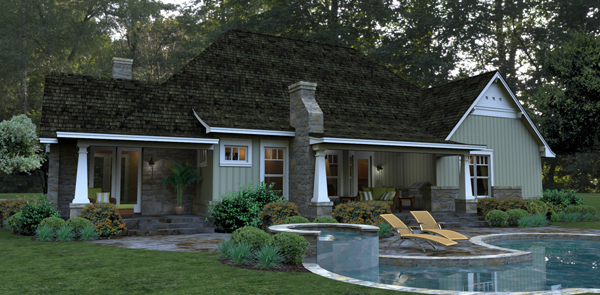 Rear View of this 3-Bedroom, 2267 Sq Ft Plan - 117-1106