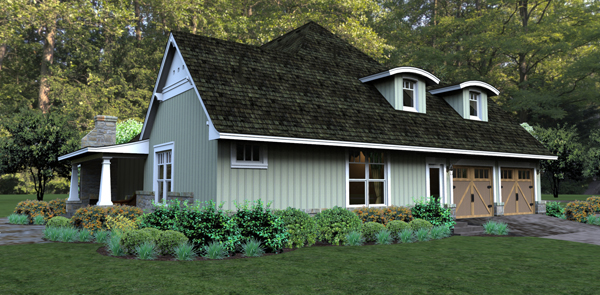 Right Side View of this 3-Bedroom, 2267 Sq Ft Plan - 117-1106