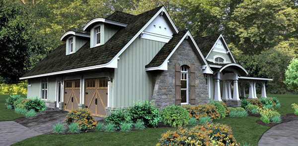 Side View of this 3-Bedroom, 2267 Sq Ft Plan - 117-1106
