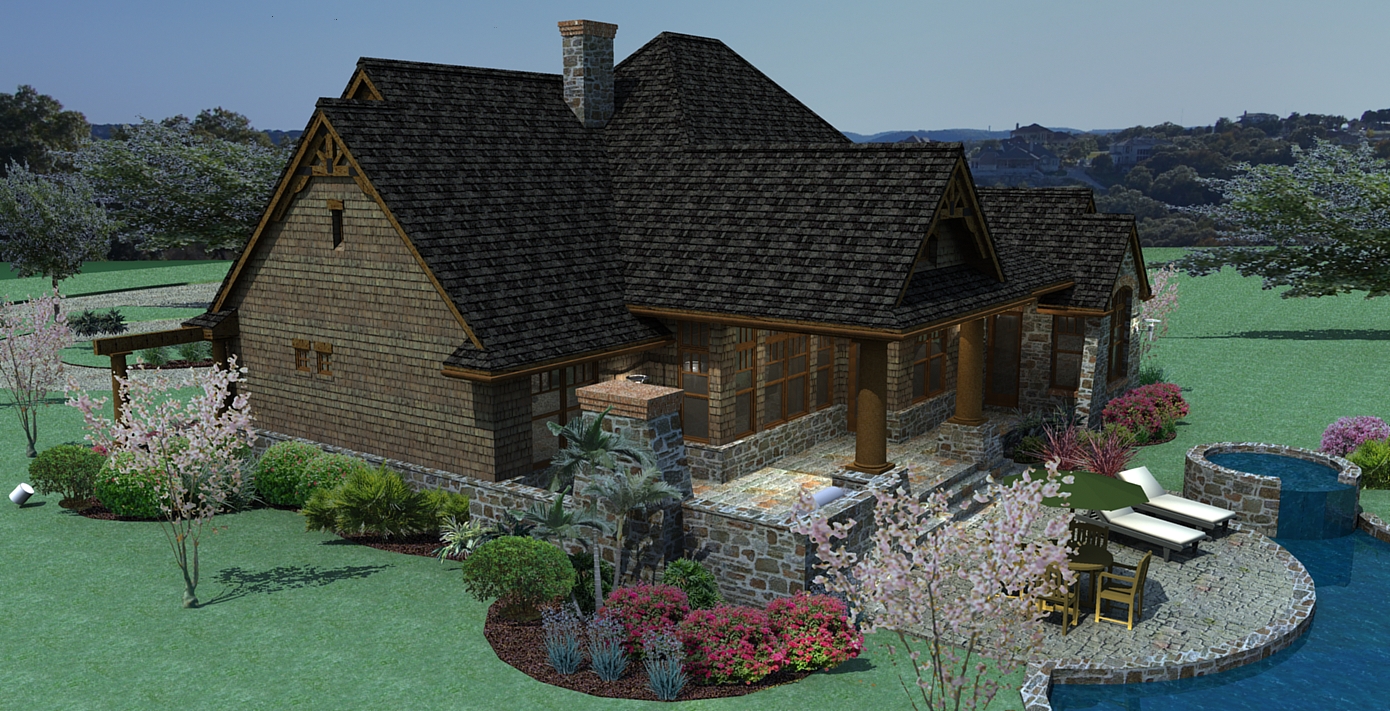 Right Side View of this 3-Bedroom, 1848 Sq Ft Plan - 117-1107