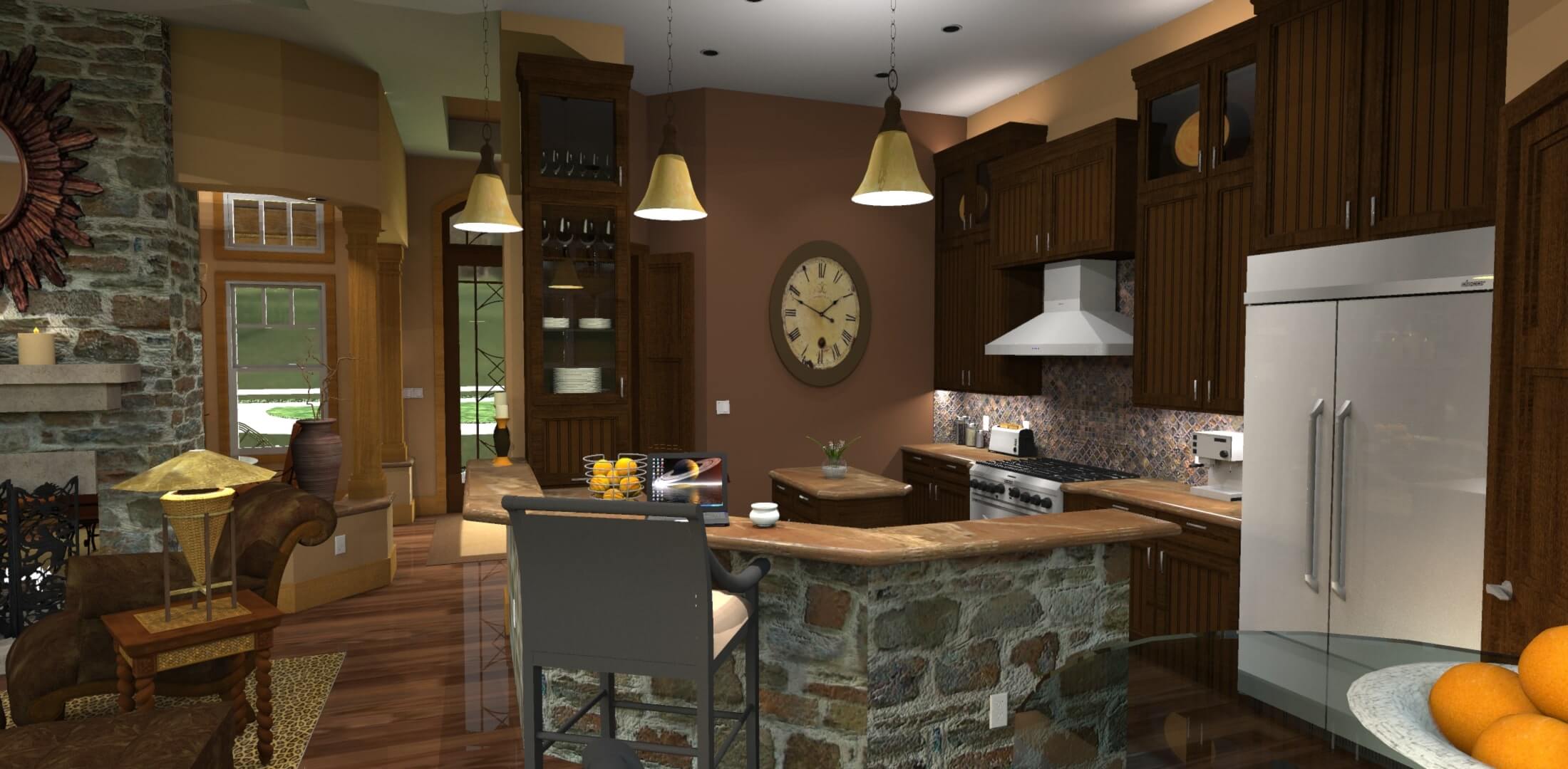Kitchen of this 3-Bedroom, 1848 Sq Ft Plan - 117-1107