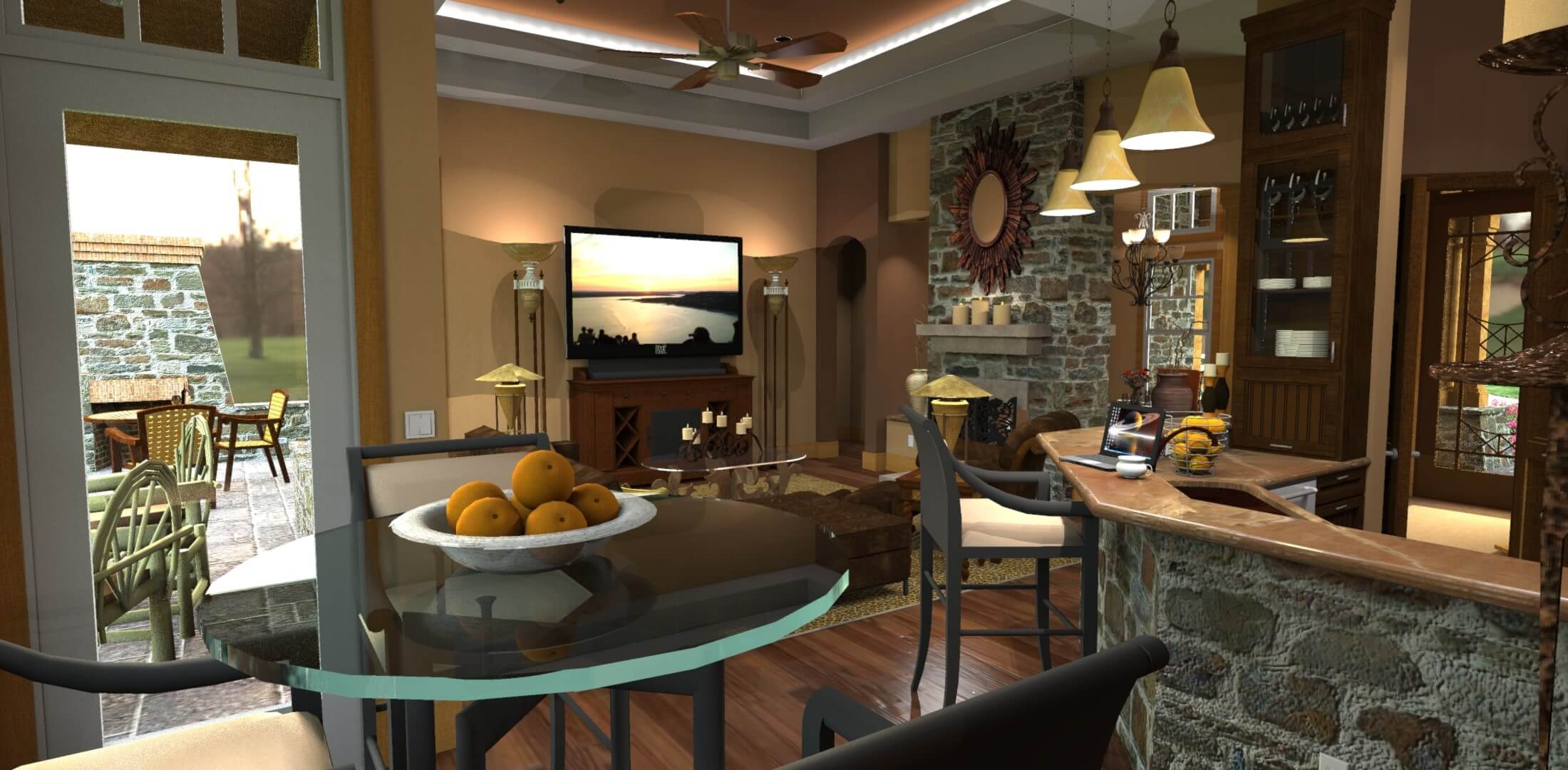 Great Room of this 3-Bedroom, 1848 Sq Ft Plan - 117-1107