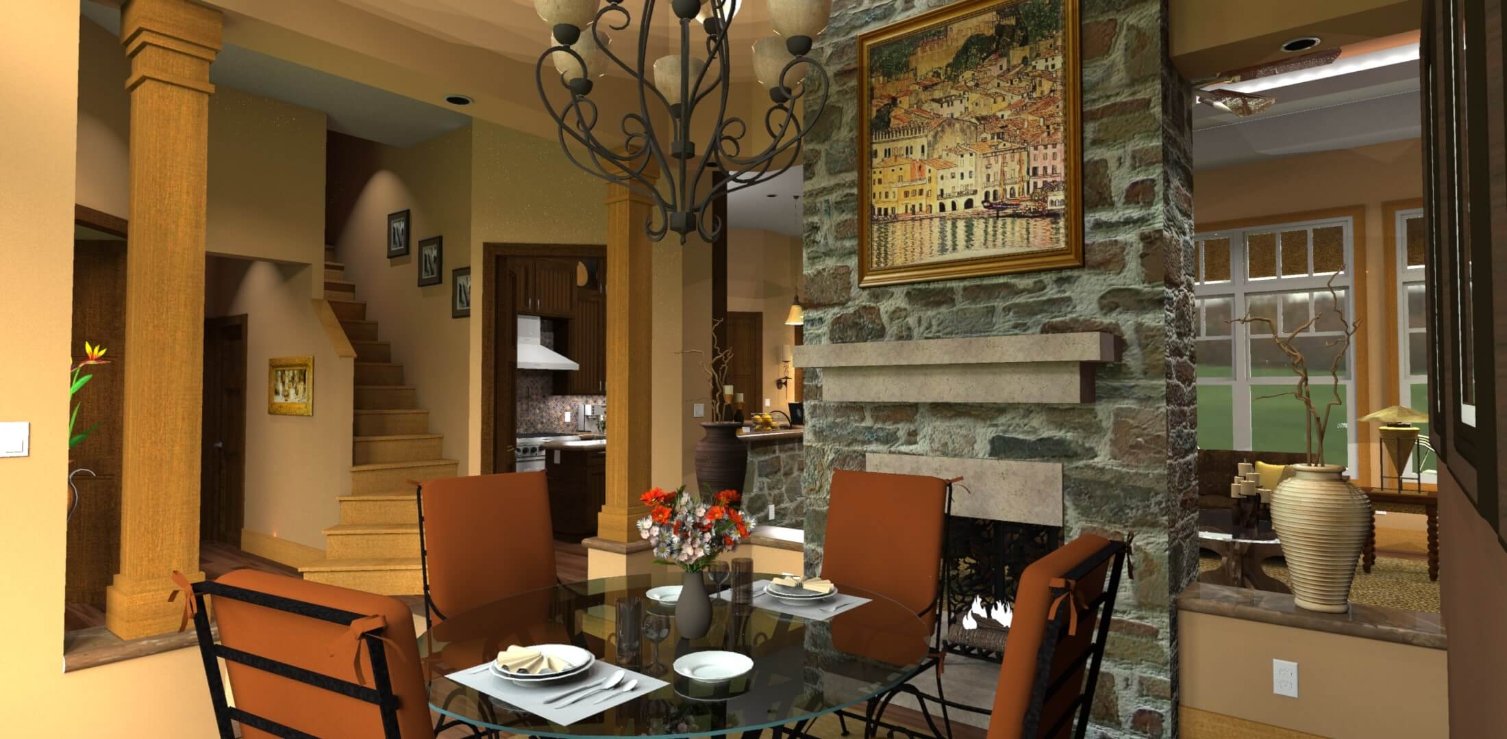 Dining Room of this 3-Bedroom, 1848 Sq Ft Plan - 117-1107