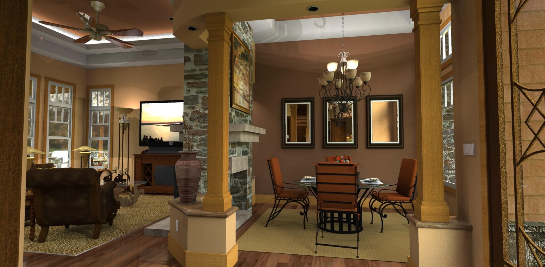 Dining Room of this 3-Bedroom, 1848 Sq Ft Plan - 117-1107