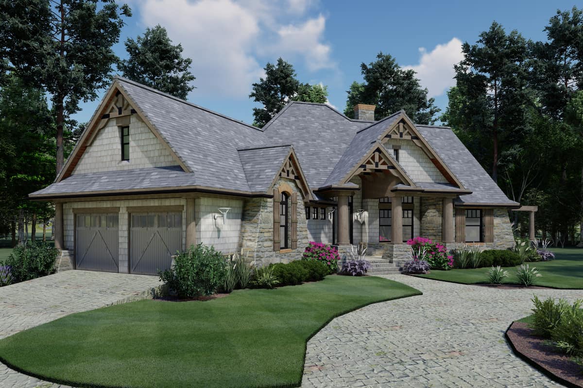 Garage of this 3-Bedroom, 1848 Sq Ft Plan - 117-1107