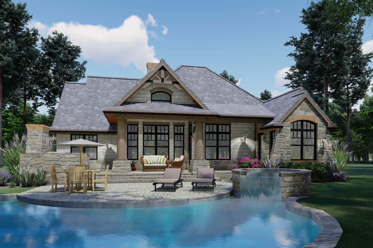 Pool of this 3-Bedroom, 1848 Sq Ft Plan - 117-1107