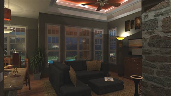 Family Room of this 3-Bedroom,2106 Sq Ft Plan -2106