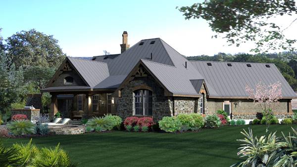 Rear View of this 3-Bedroom, 2106 Sq Ft Plan - 117-1108