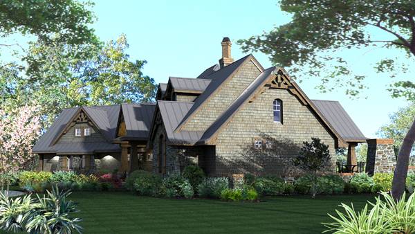 Right Side View of this 3-Bedroom, 2106 Sq Ft Plan - 117-1108