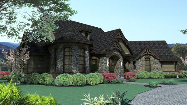 Front View of this 3-Bedroom, 2595 Sq Ft Plan - 117-1109