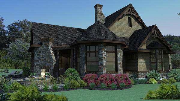 Left Side View of this 3-Bedroom, 2595 Sq Ft Plan - 117-1109