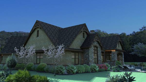 Front View of this 3-Bedroom, 2595 Sq Ft Plan - 117-1109
