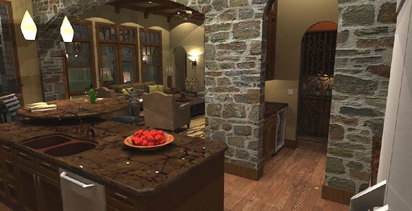 Kitchen of this 4-Bedroom, 3349 Sq Ft Plan - 117-1110
