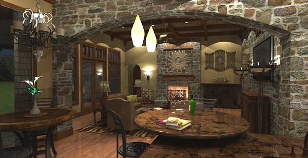 Family Room of this 4-Bedroom, 3349 Sq Ft Plan - 117-1110