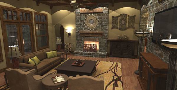 Family Room of this 4-Bedroom, 3349 Sq Ft Plan - 117-1110