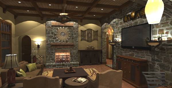 Family Room of this 4-Bedroom, 3349 Sq Ft Plan - 117-1110