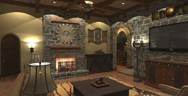Family Room of this 4-Bedroom, 3349 Sq Ft Plan - 117-1110