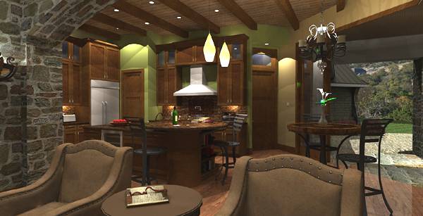 Kitchen: Breakfast Nook of this 4-Bedroom, 3349 Sq Ft Plan - 117-1110