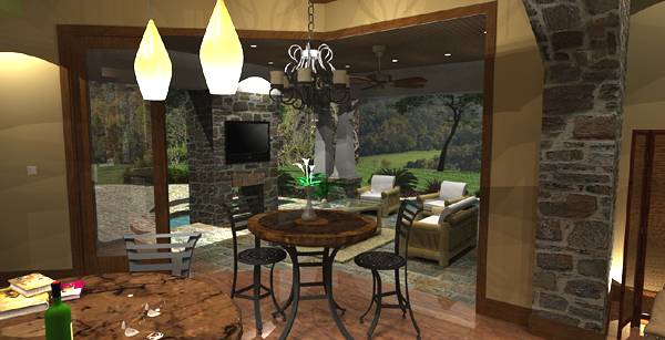 Kitchen: Breakfast Nook of this 4-Bedroom, 3349 Sq Ft Plan - 117-1110
