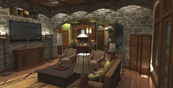 Family Room of this 4-Bedroom, 3349 Sq Ft Plan - 117-1110
