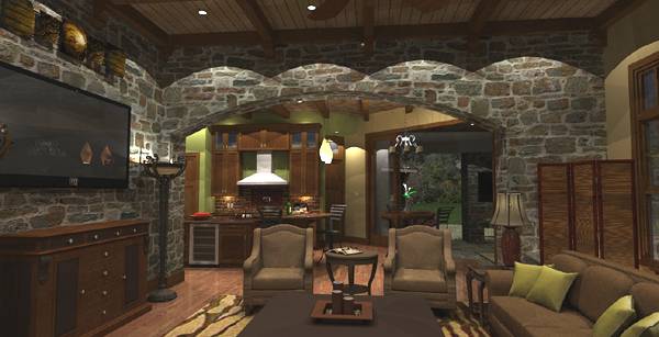 Family Room of this 4-Bedroom, 3349 Sq Ft Plan - 117-1110