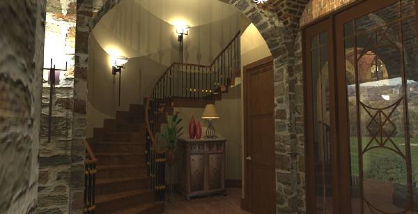 Entry Hall: Staircase of this 4-Bedroom, 3349 Sq Ft Plan - 117-1110