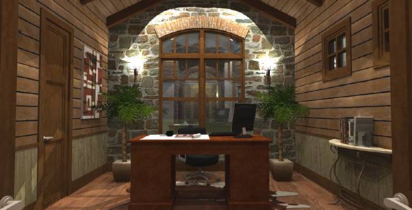 Home Office of this 4-Bedroom, 3349 Sq Ft Plan - 117-1110