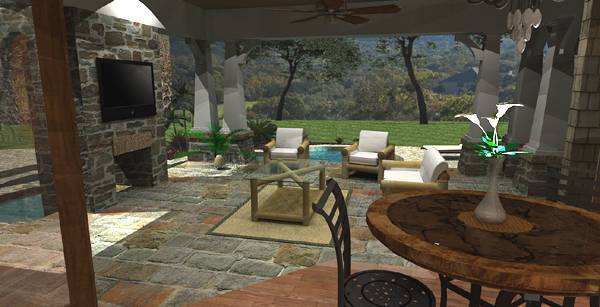 Patio of this 4-Bedroom, 3349 Sq Ft Plan - 117-1110