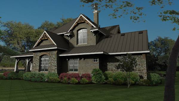 Right Side View of this 4-Bedroom, 3349 Sq Ft Plan - 117-1110