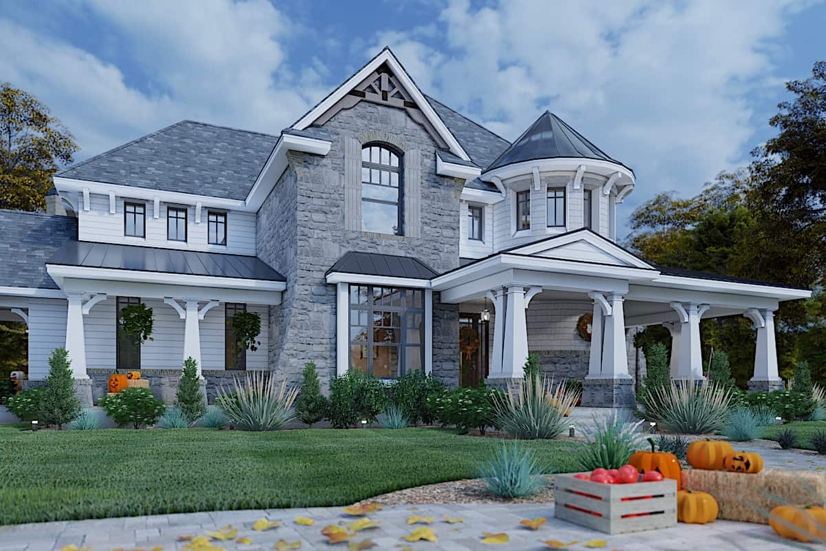Side View of this 4-Bedroom, 3349 Sq Ft Plan - 117-1110
