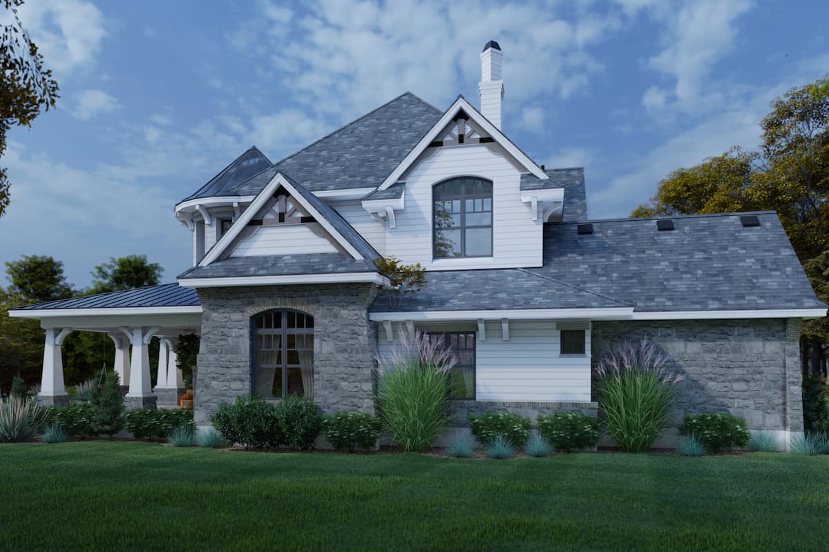 Right Side View of this 4-Bedroom, 3349 Sq Ft Plan - 117-1110