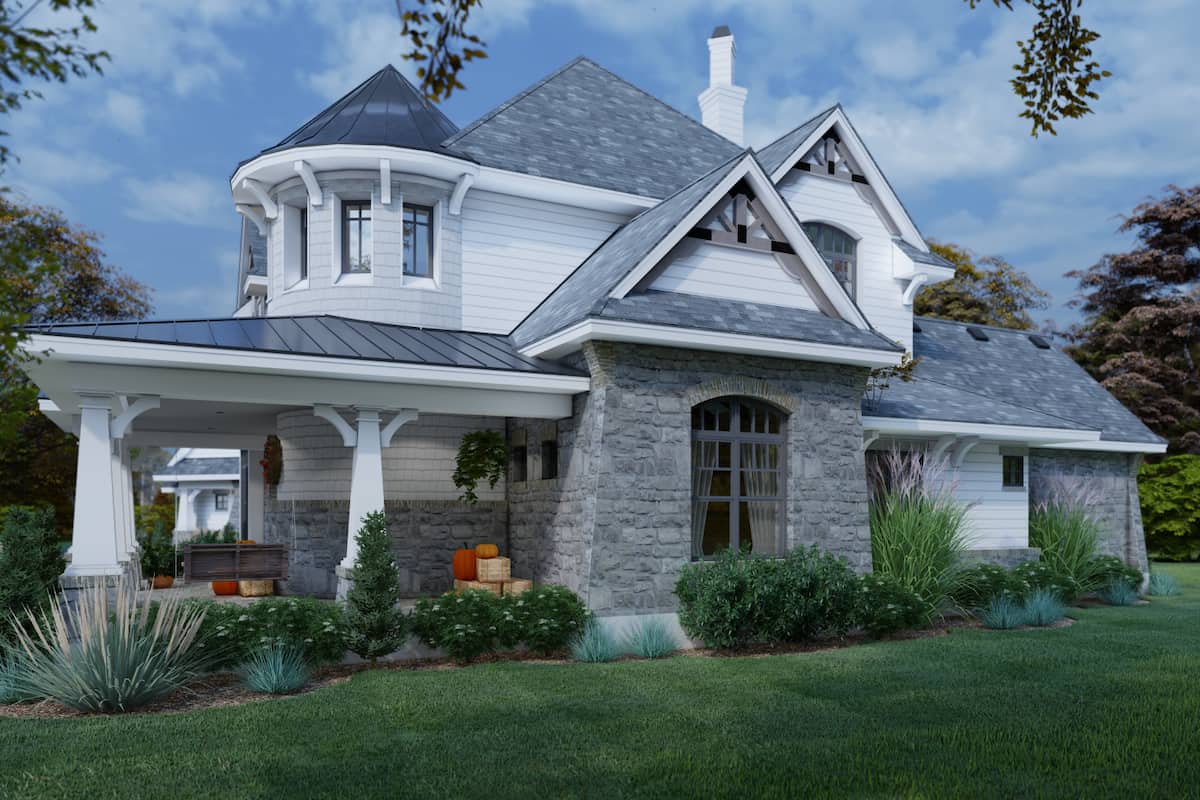 Right Side View of this 4-Bedroom, 3349 Sq Ft Plan - 117-1110
