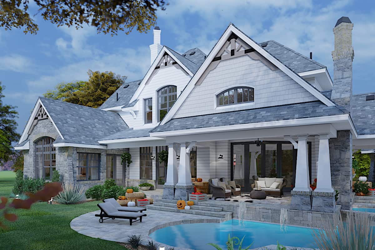Pool of this 4-Bedroom, 3349 Sq Ft Plan - 117-1110