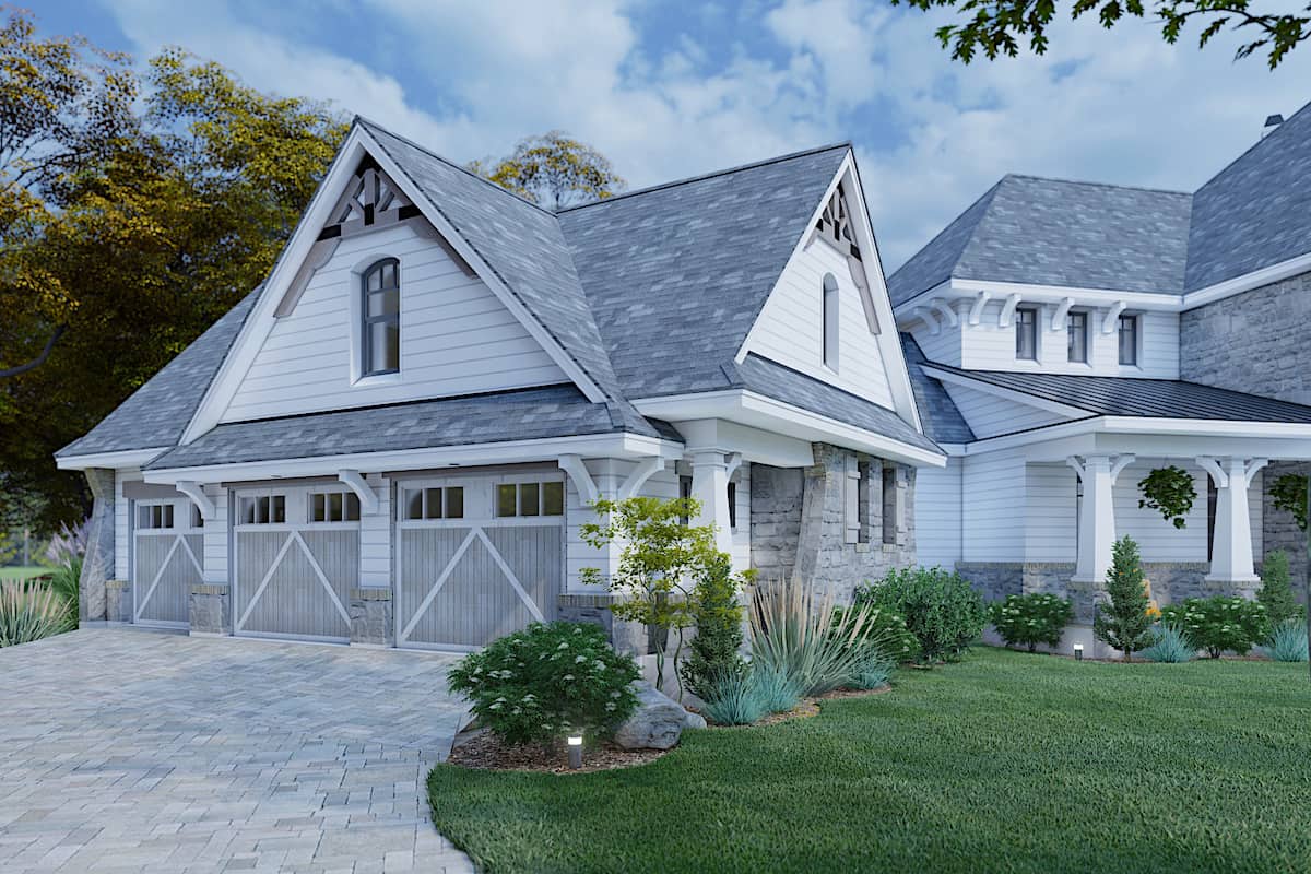Garage of this 4-Bedroom, 3349 Sq Ft Plan - 117-1110