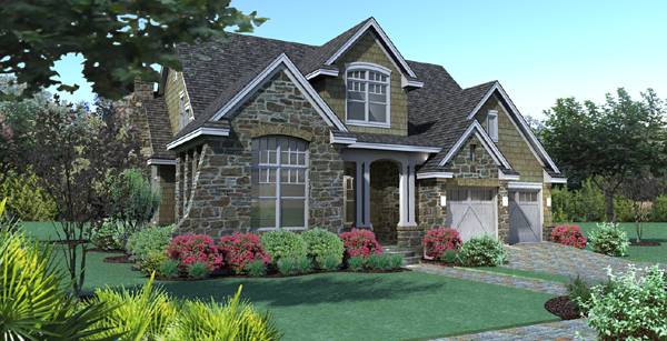 Front View of this 3-Bedroom, 2143 Sq Ft Plan - 117-1111