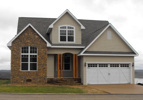 Front elevation of Cottage home (ThePlanCollection: House Plan #117-1111)