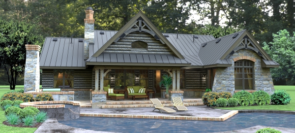 Rear View of this 3-Bedroom, 2234 Sq Ft Plan - 117-1112